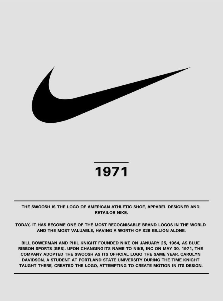 Premium Nike 1971 Wall frame