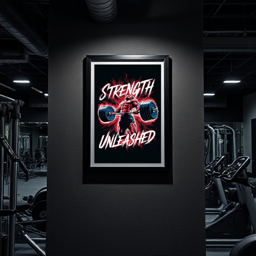 Strength Unleashed Wall poster Frame - Premium