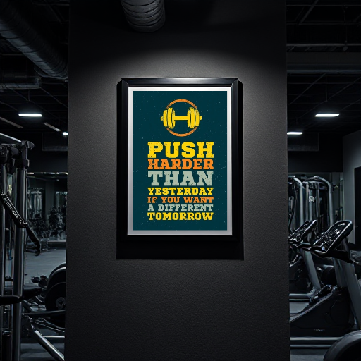 Push harder wall poster frame