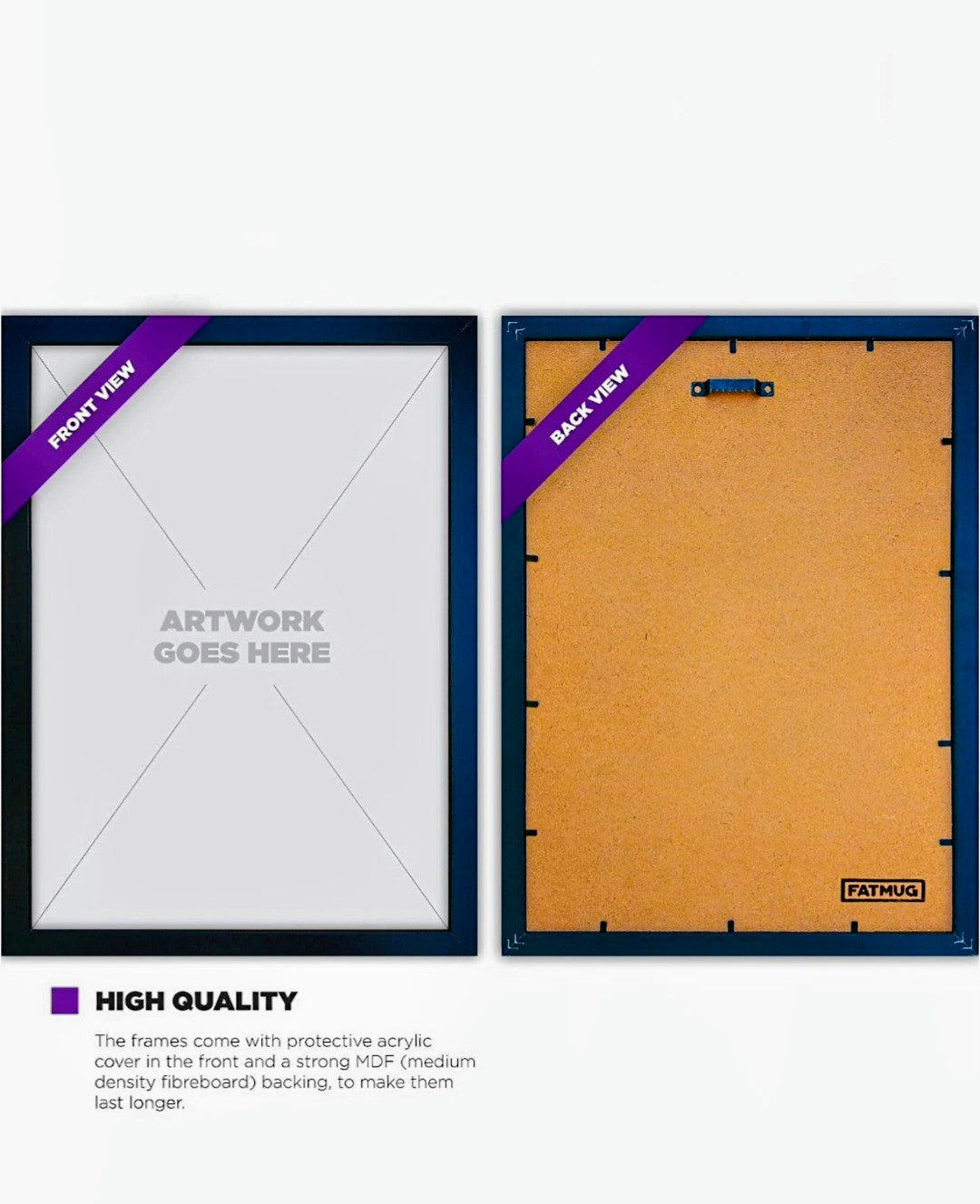 Quality over quantity wall poster frame